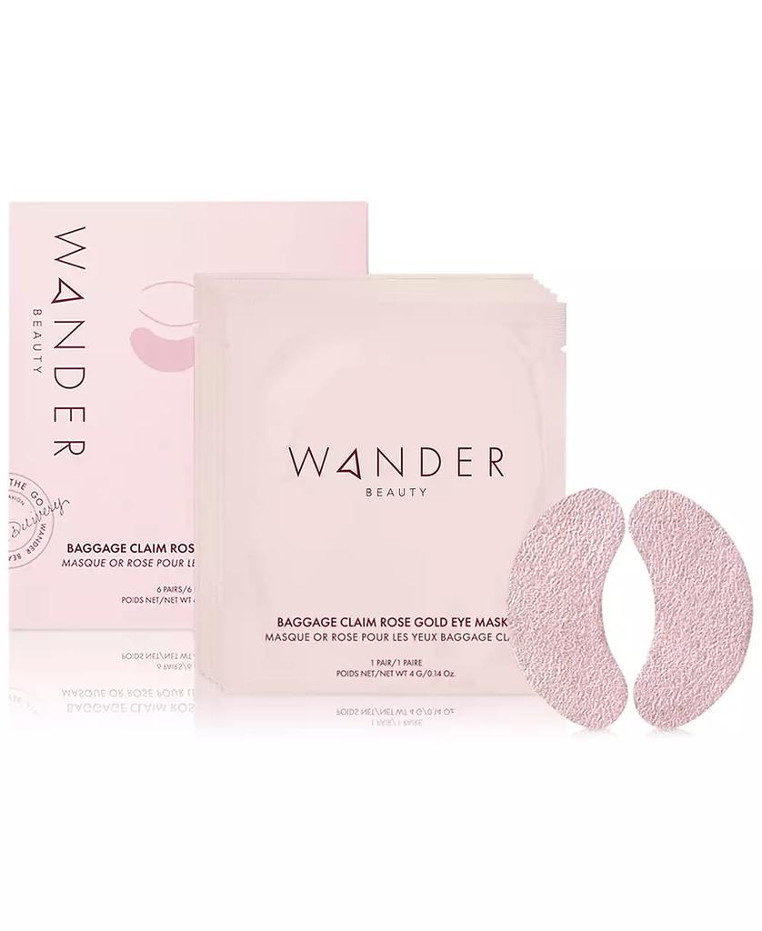Wander Beauty Baggage Claim Rose Gold Eye Masks, 6-Pk.