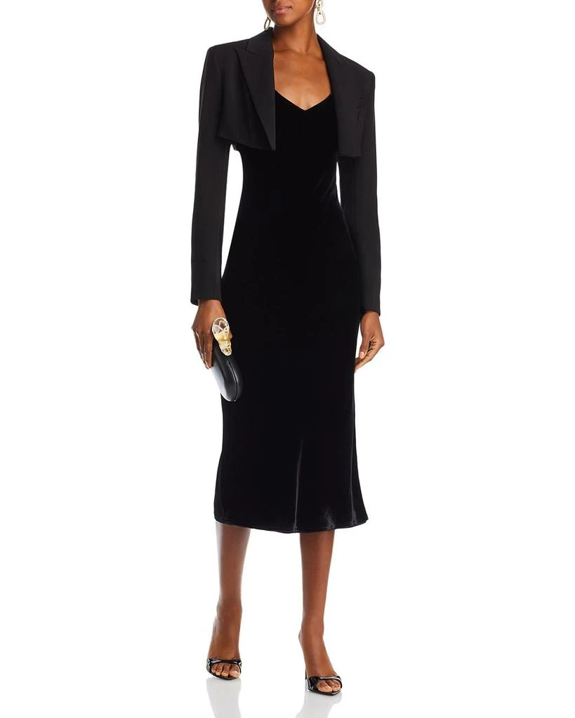 L'Agence Seridie Midi Slip Dress 2