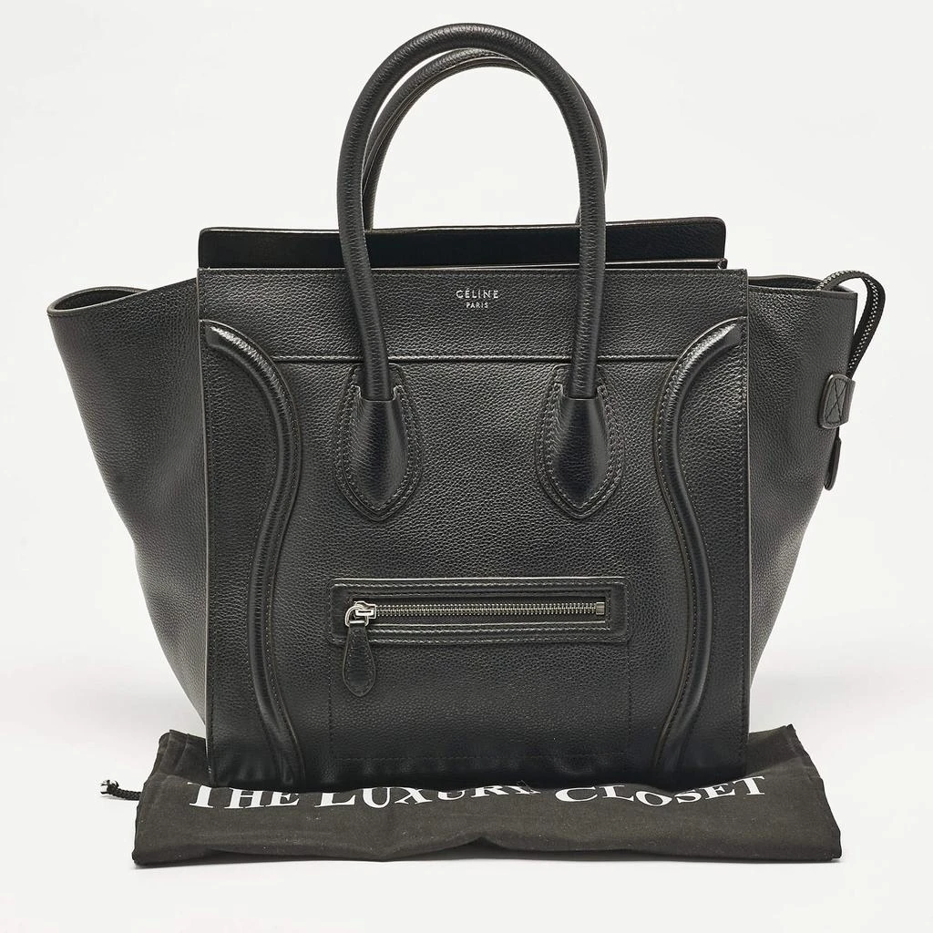 Celine Celine Black Leather Mini Luggage Tote 19