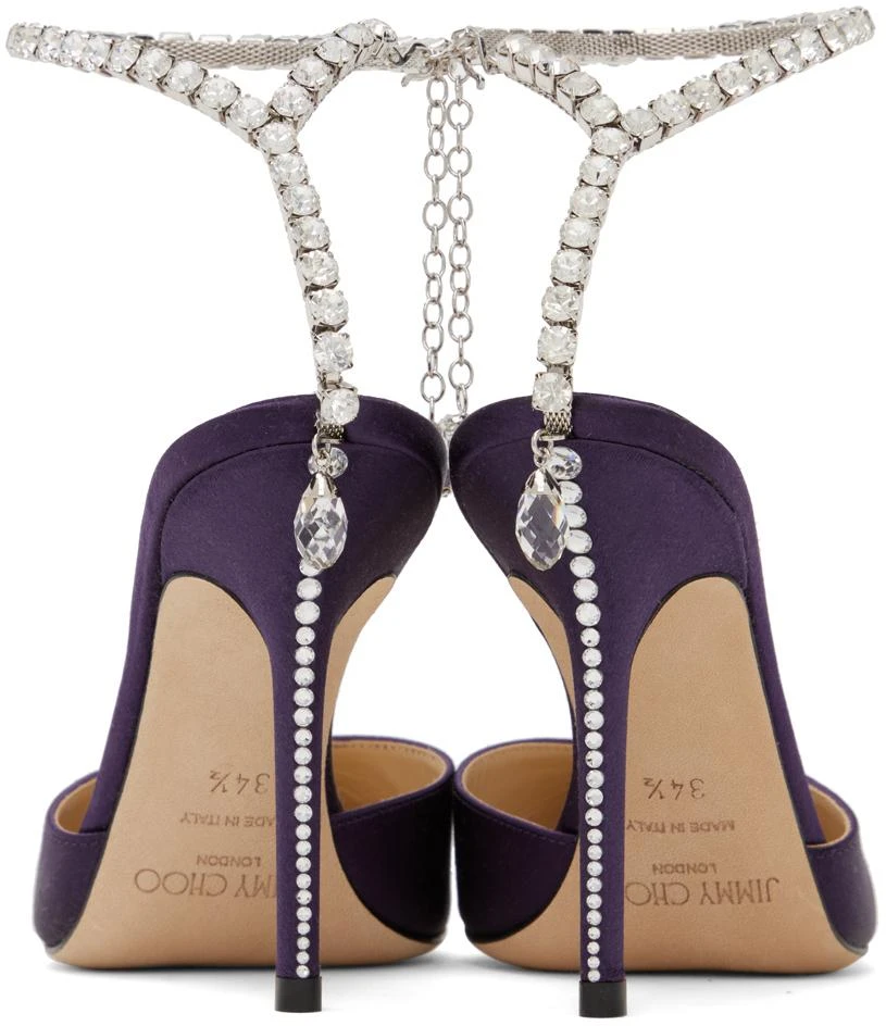 Jimmy Choo Purple Saeda 100 Pumps 2