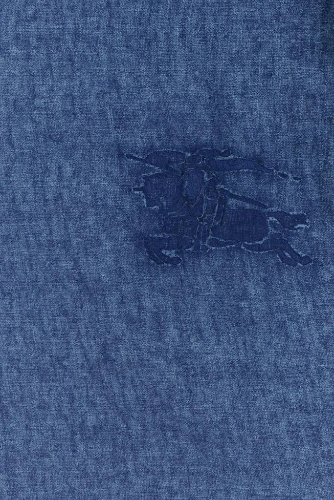 Burberry Denim blue linen shirt 3