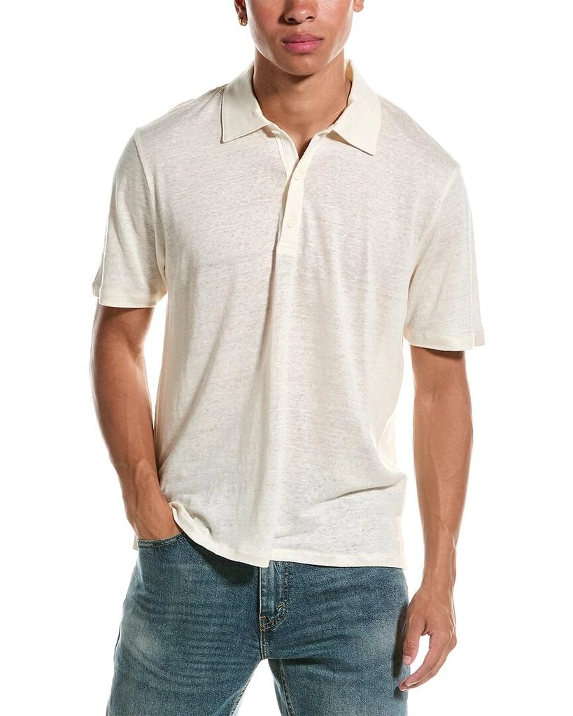 Rag & Bone Classic Linen Polo Shirt 1