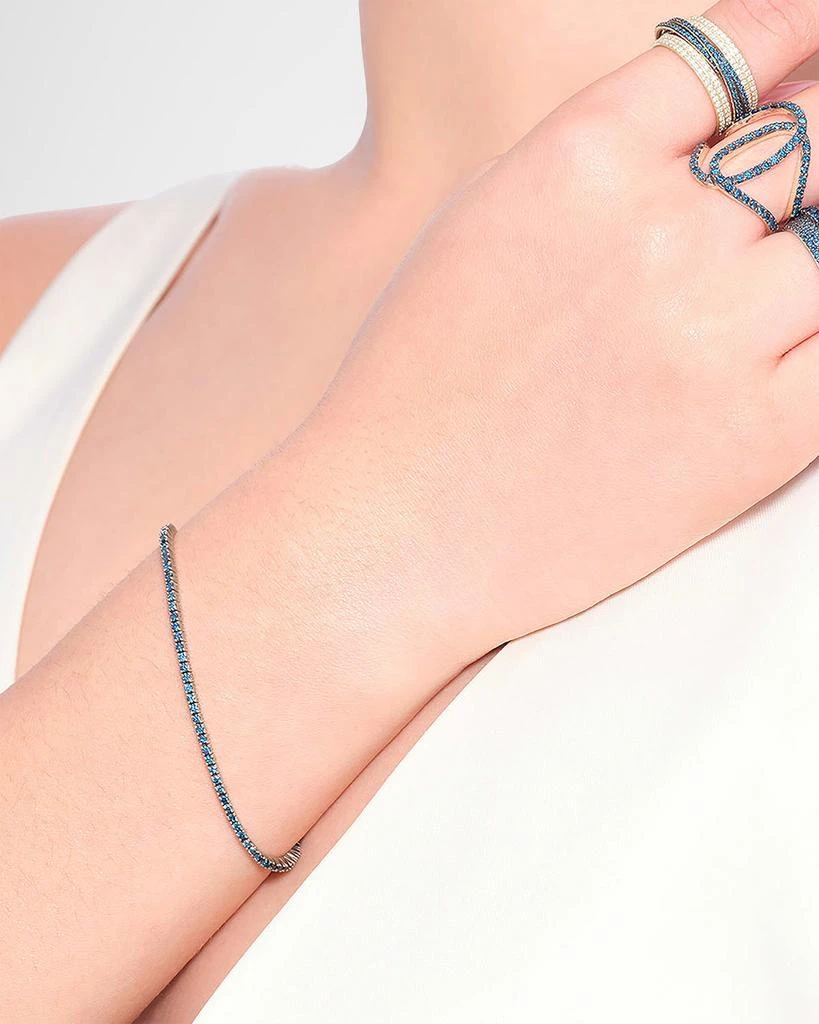 LANA Denim Blue Diamond Tennis Bracelet 2