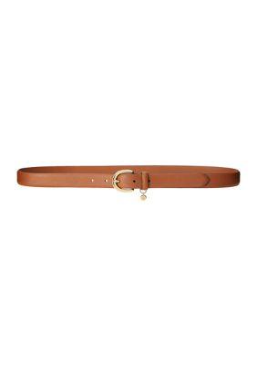 Ralph Lauren Ralph Lauren Charm Saffiano Leather Belt