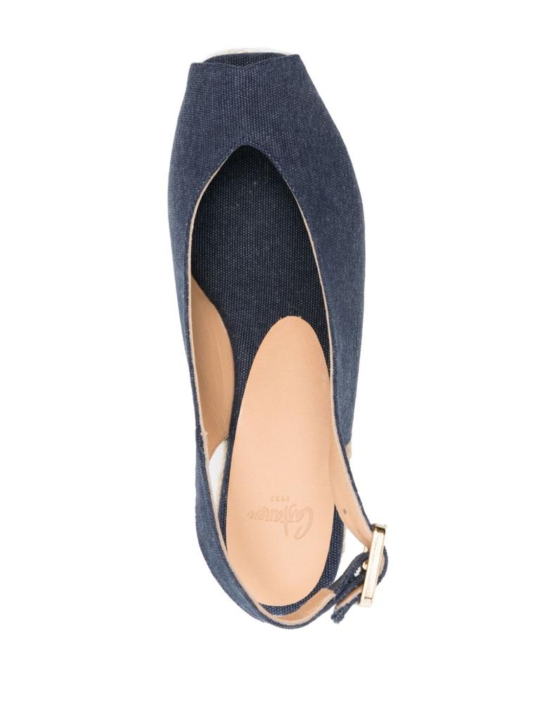 CASTAÑER DOSALIA CANVAS WEDGE ESPADRILLES