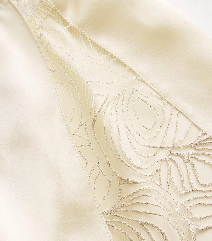 GILDA & PEARL Silk Lace-Detail Shorts 5