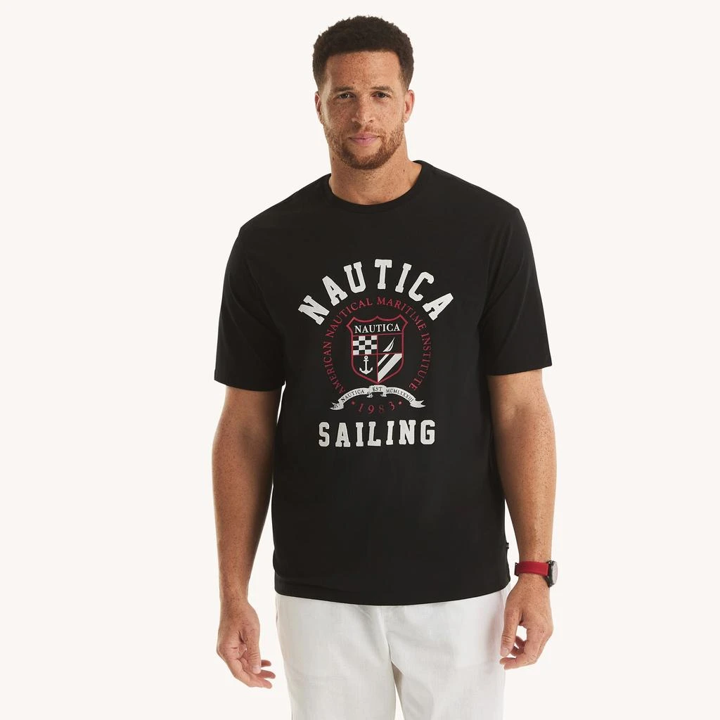Nautica Mens Big & Tall Sailing Graphic T-Shirt 1