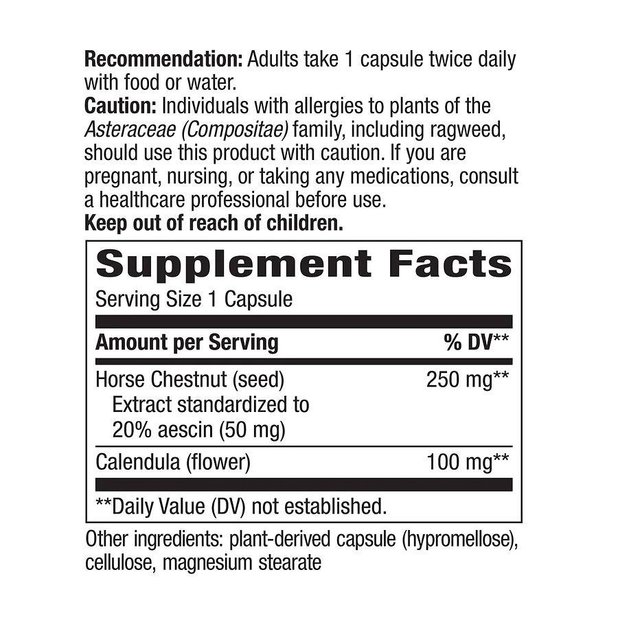 Nature's Way Horse Chestnut Vegetarian Capsules 4