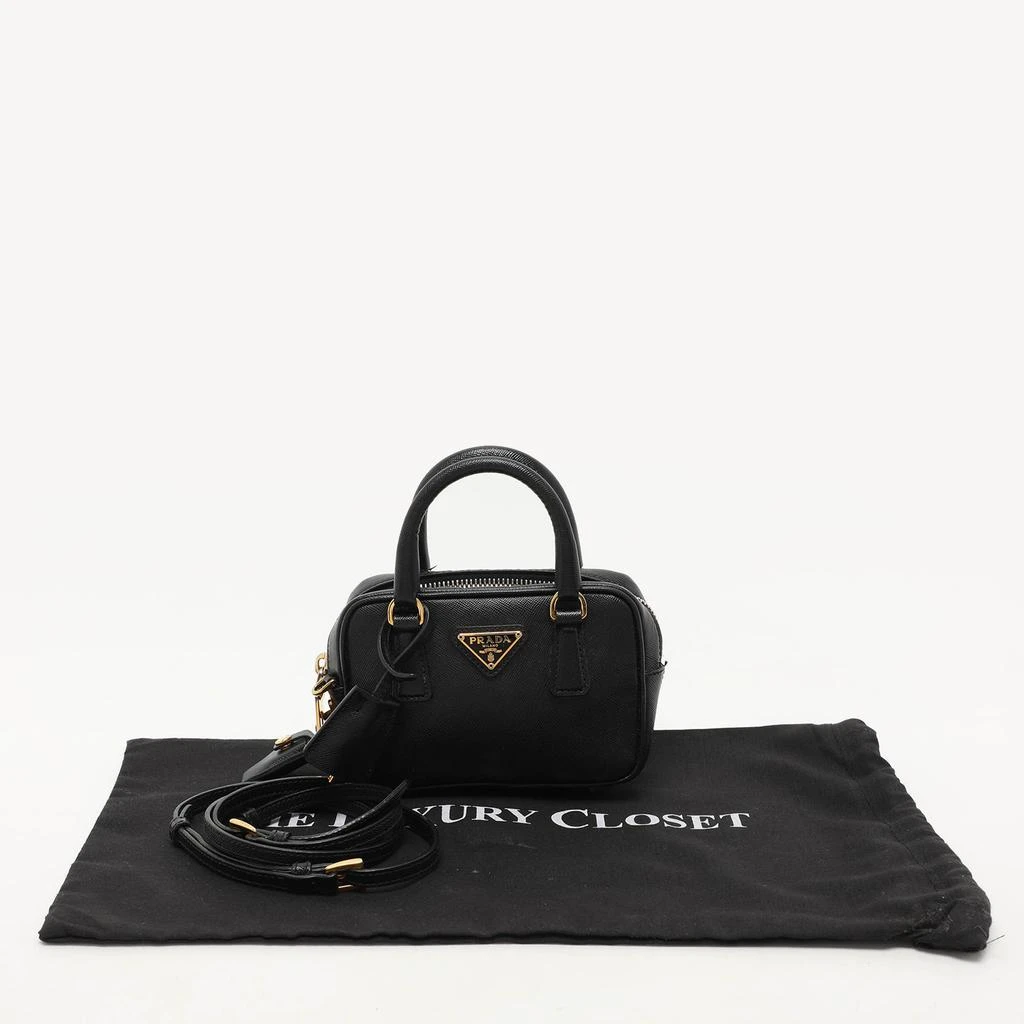 Prada Prada Black Saffiano Lux Leather Mini Crossbody Bag 14