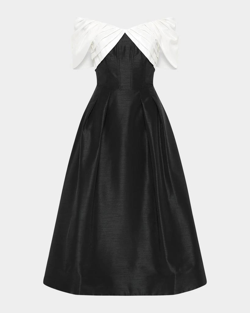 Shop Eliza Bicolor Strapless Midi Dress on Sale at BeyondStyle