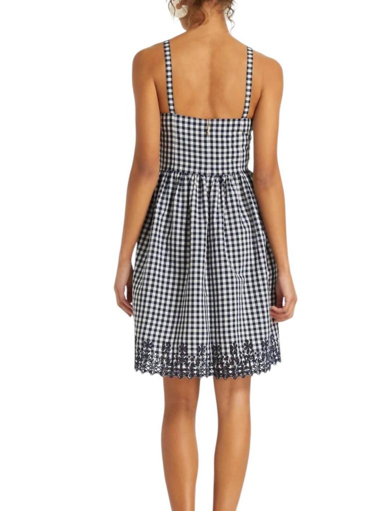 Draper James Draper James - Embroidered Gingham Dress