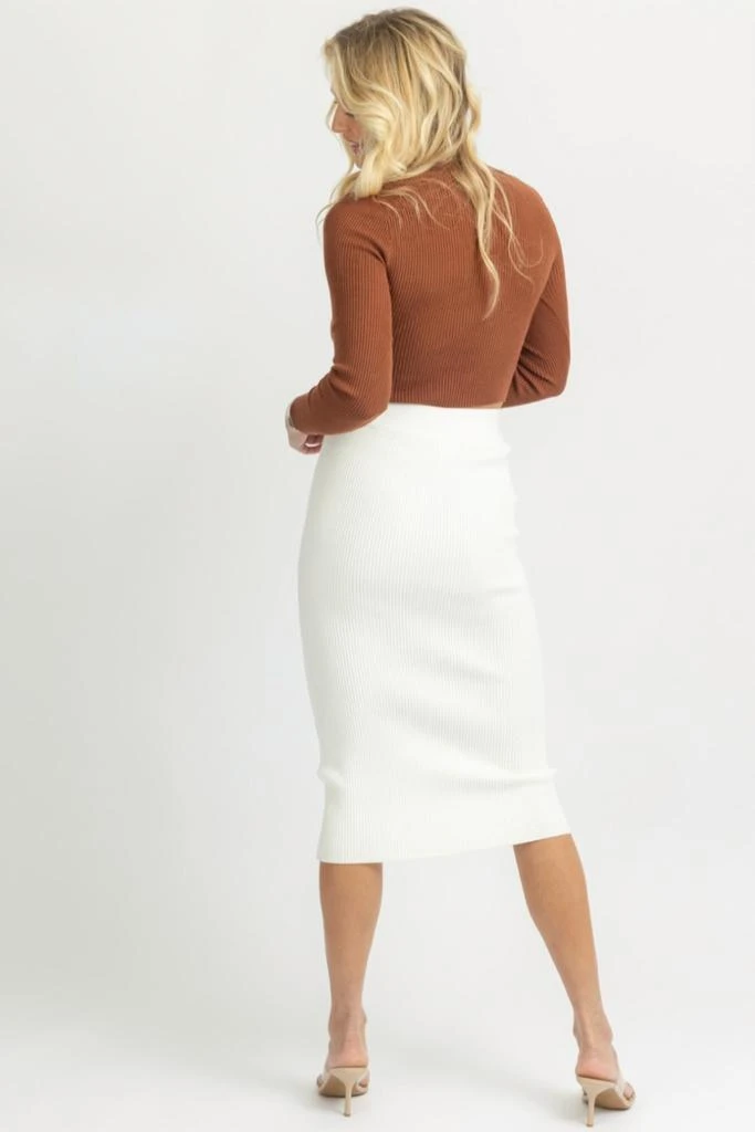 dee elly Dee Elly - FRONT WRAP MIDI SKIRT 5