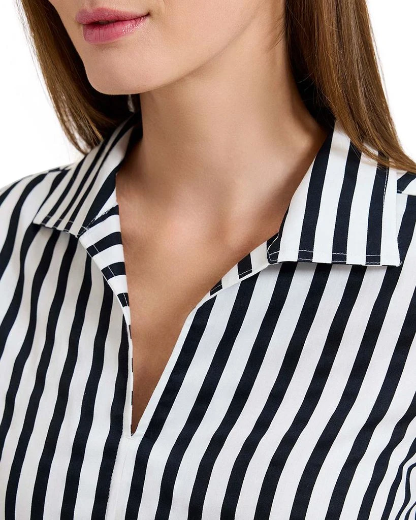 FOXCROFT Agnes Long Sleeve Striped Cotton Shirt 3