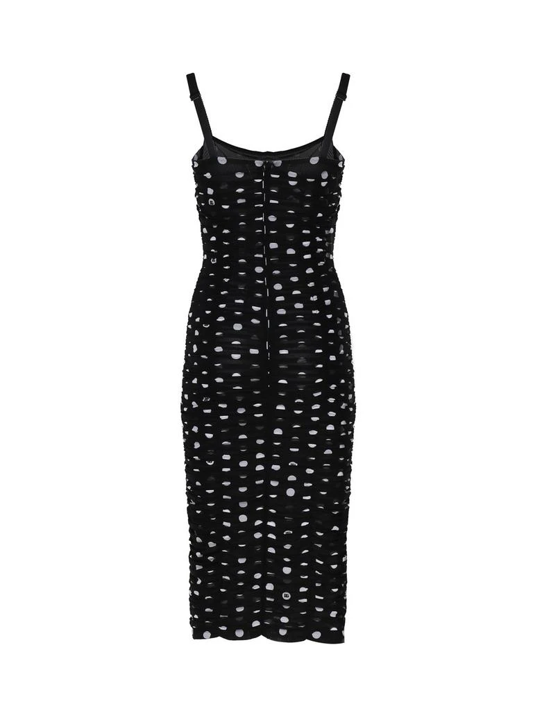 Dolce & Gabbana Dolce Gabbana Square Neck Ruched Dress 2