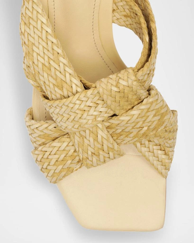 Schutz Kali Woven Knot Slide Sandals 4