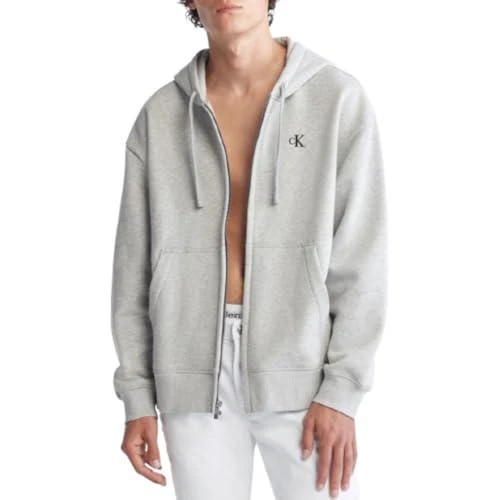 Calvin Klein Calvin Klein Men's Relaxed Fit Archive Logo Fleece Full Zip Hoodie