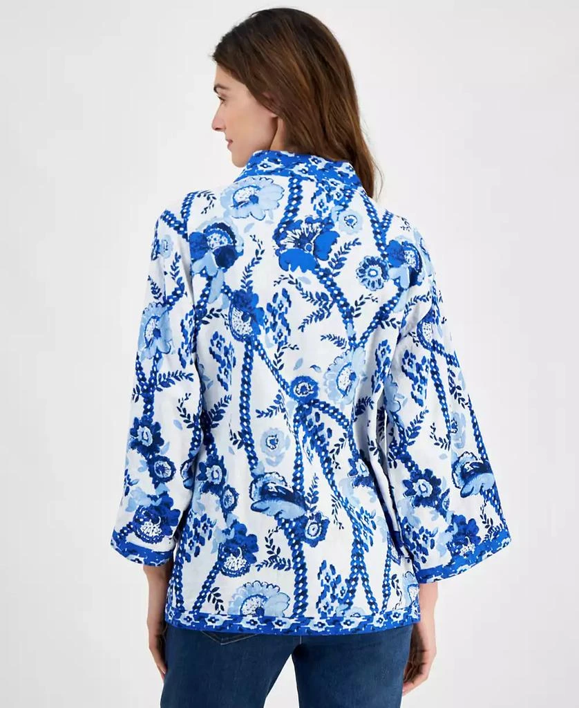 Style & Co Women's Printed Reversible Open-Front Kimono, Created for Macy's 2