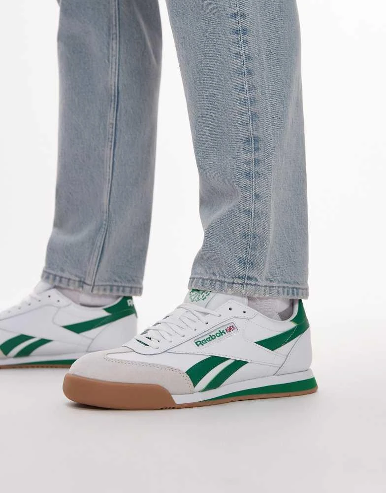 Reebok Rebook Campio XT trainers in white and green 1