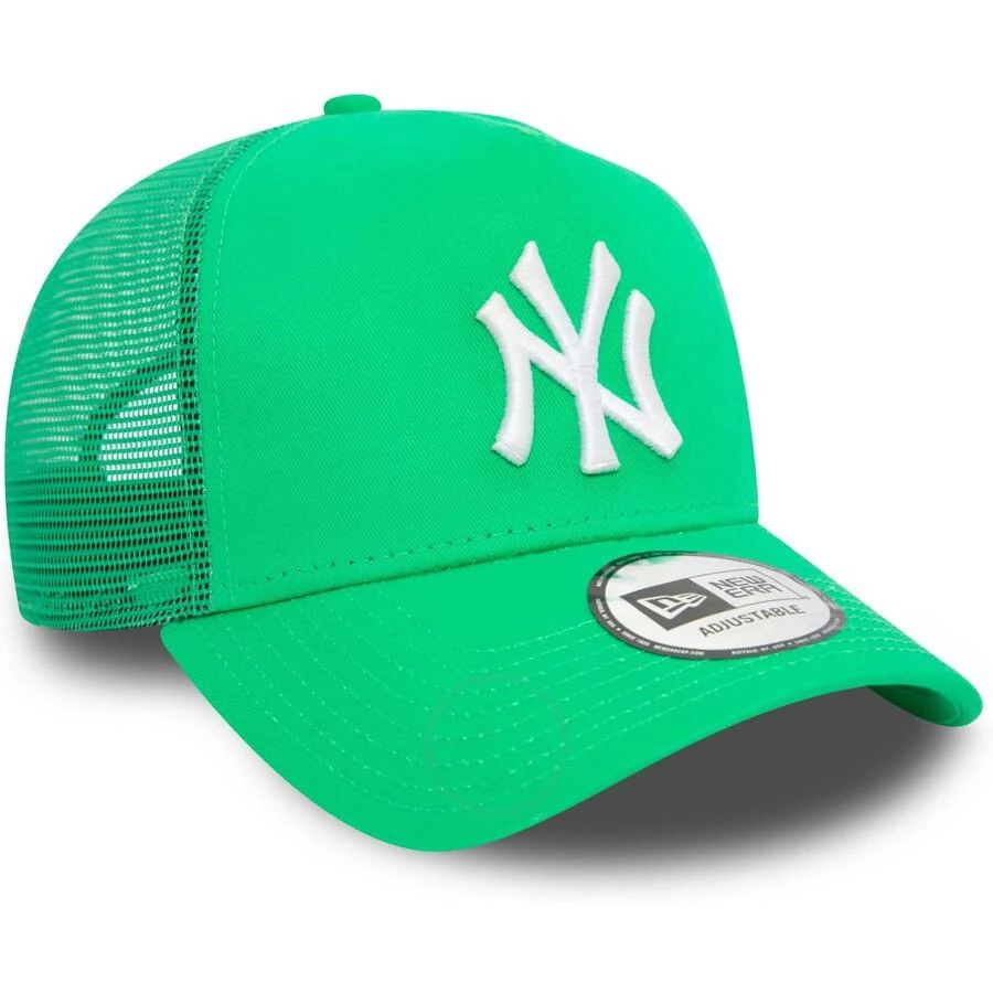 New Era A-Frame Mesh Trucker Cap - New York Yankees Green 2