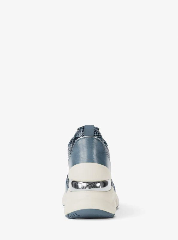 Michael Kors Katrina Mixed-Media Wedge Trainer 4