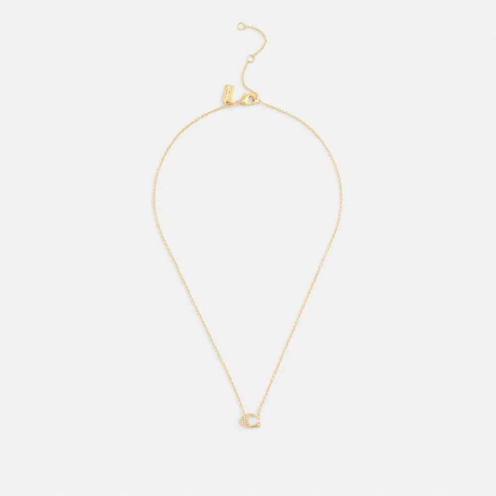 Coach Pave Signature Necklace 2