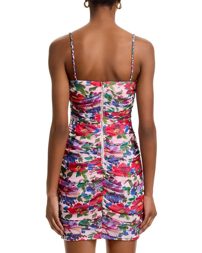 AQUA Floral Mesh Mini Dress - Exclusive 4