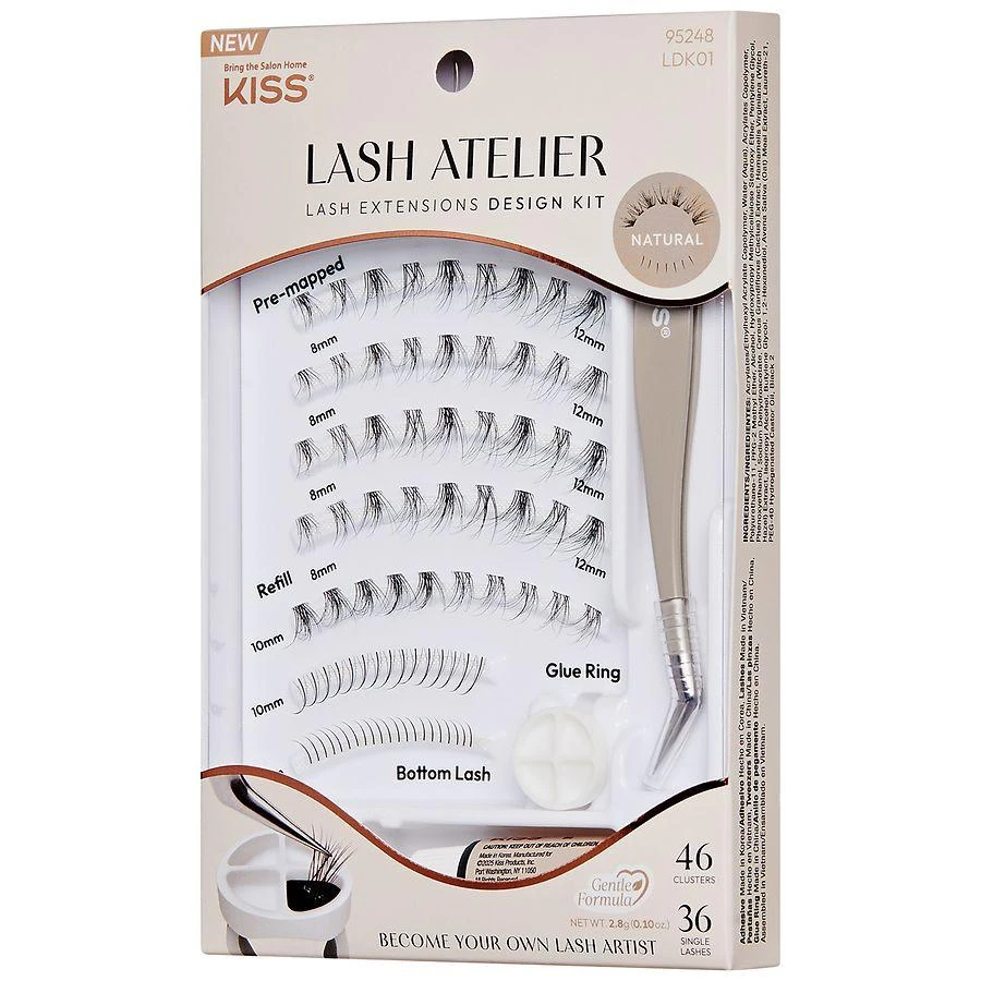 Kiss Glue-On Lashes, Natural 3