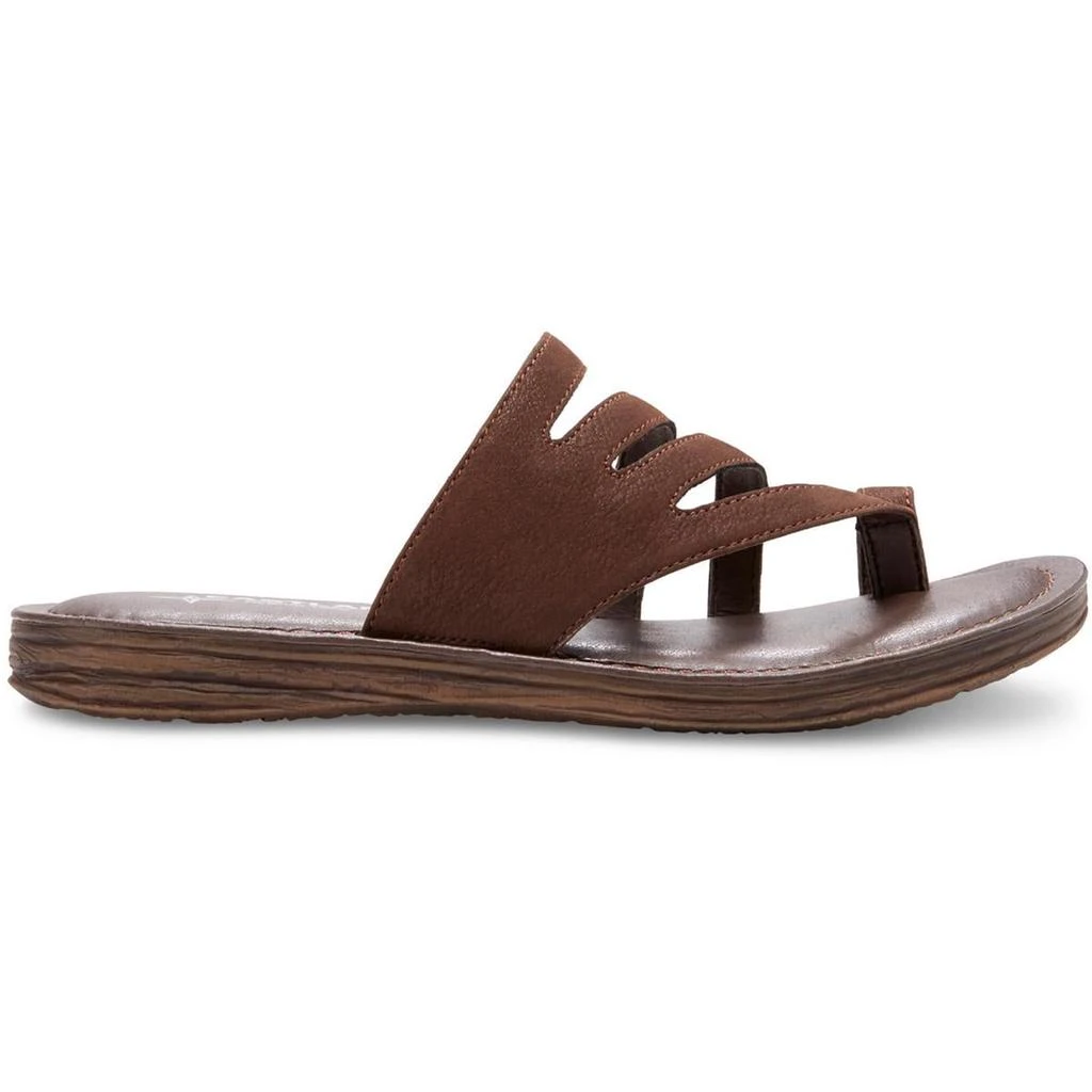 Eastland Tess Womens Faux Suede Toe Loop Flip-Flops 2