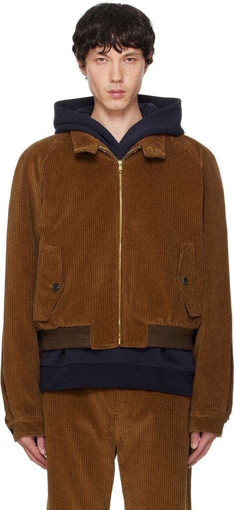 Recto Brown Jack Bomber Jacket