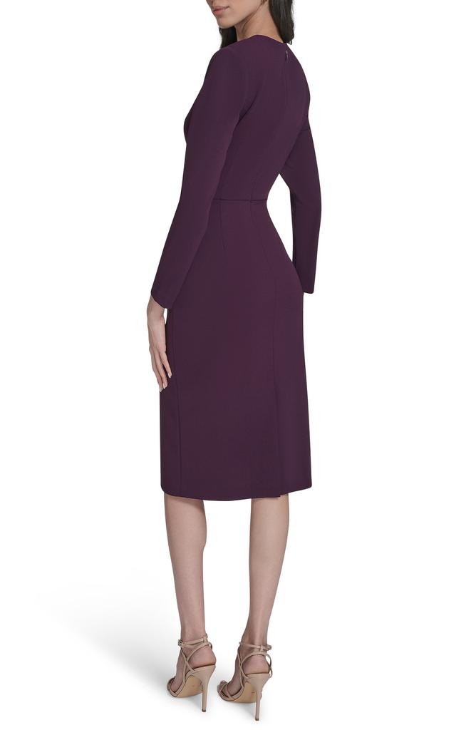 Calvin Klein Stretch Crepe Midi Sheath Dress
