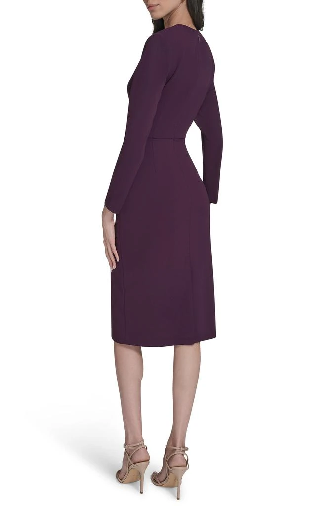 Calvin Klein Stretch Crepe Midi Sheath Dress 2