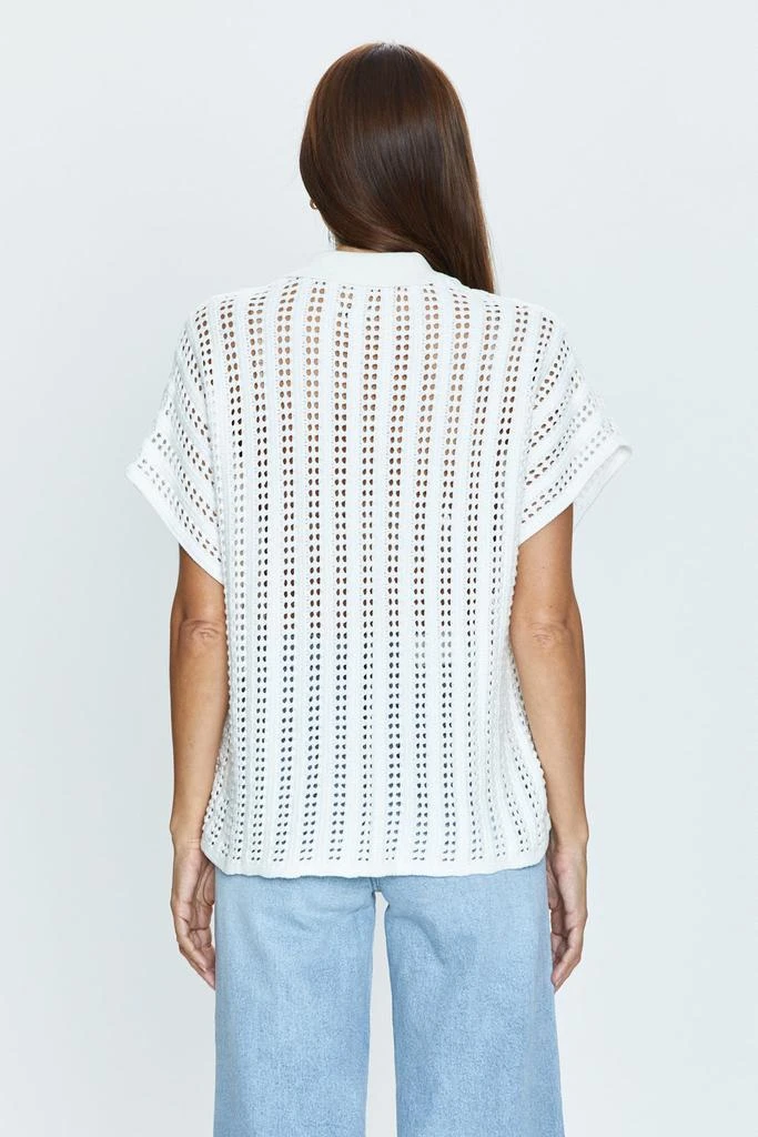 Pistola Denim Lola Crochet Shirt - Ecru 4