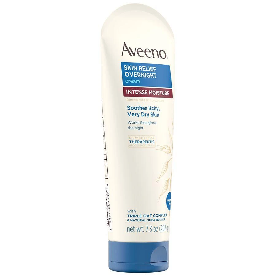 Aveeno Skin Relief Overnight Intense Moisture Cream Fragrance-Free 4
