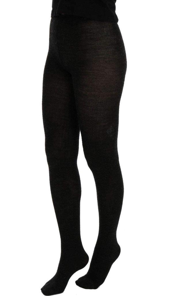 Dolce & Gabbana Dolce & Gabbana  Gray Wool Blend Stretch Tights