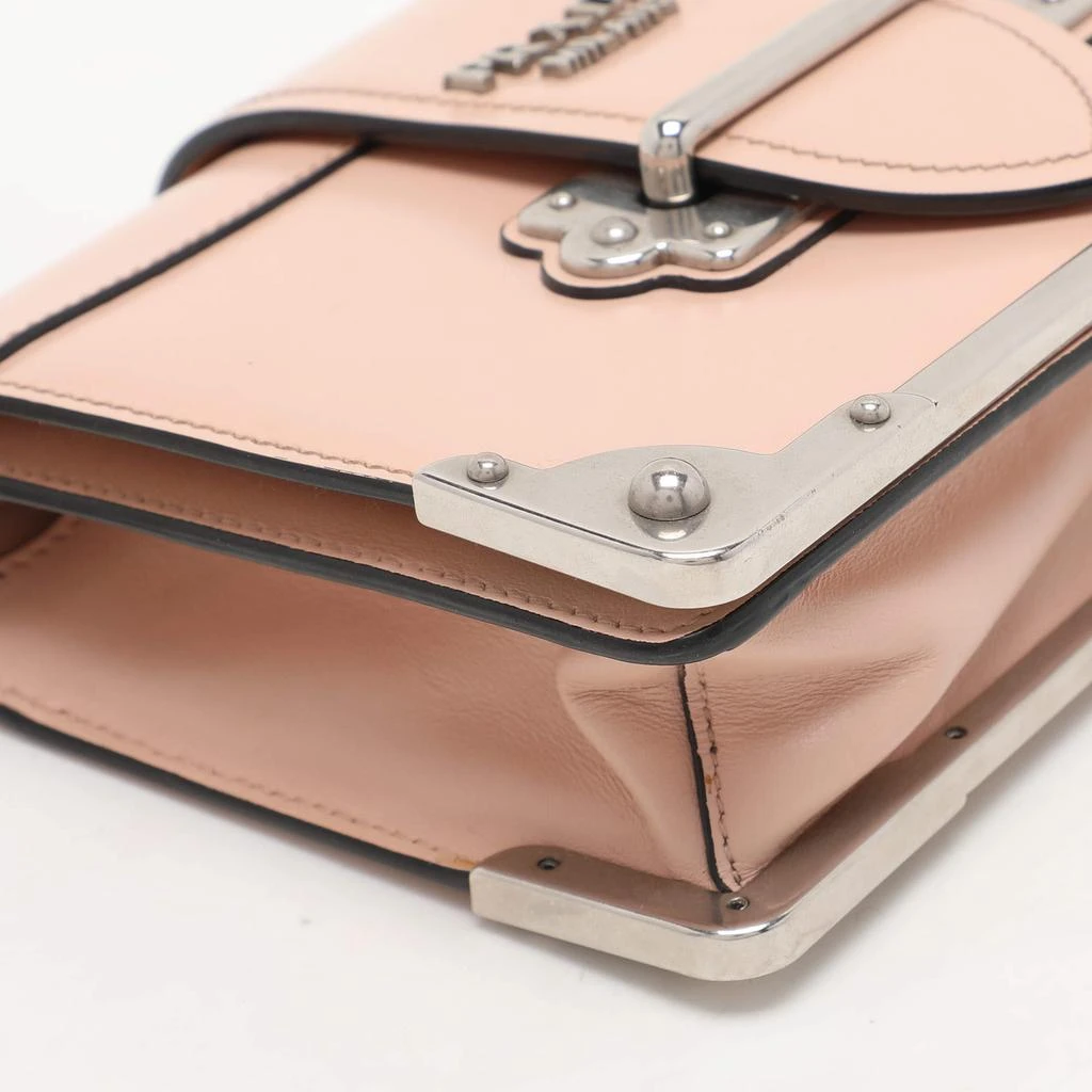 Prada Prada Nude Pink Patent Leather Cahier Shoulder Bag 15