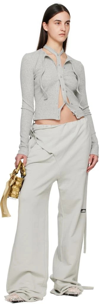 Ottolinger Gray 'Otto' Wrap Sweatpants 4