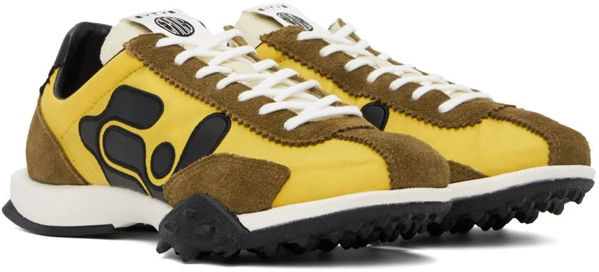 Eytys Khaki & Yellow Eros Sneakers 4