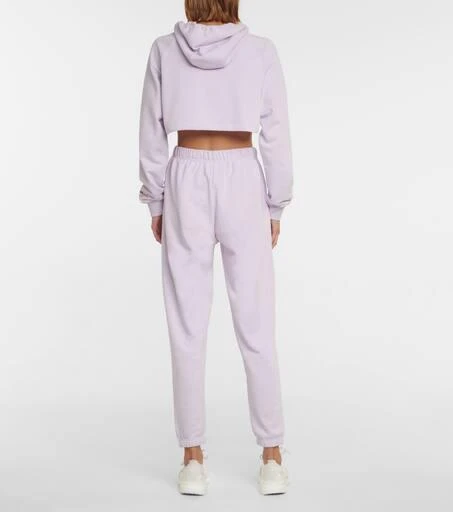 Adam Selman Sport Cropped cotton-blend hoodie 3