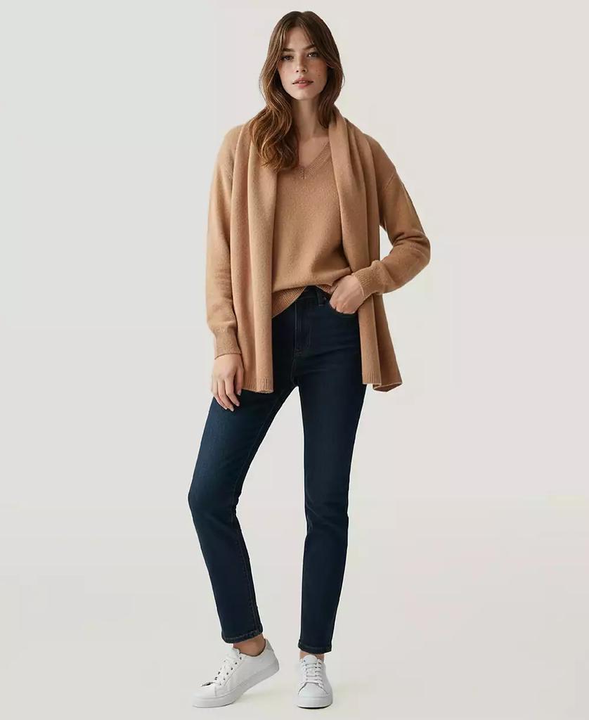 Naadam Soft by Women
s Long Sleeve Cashmere Scarf Sweater