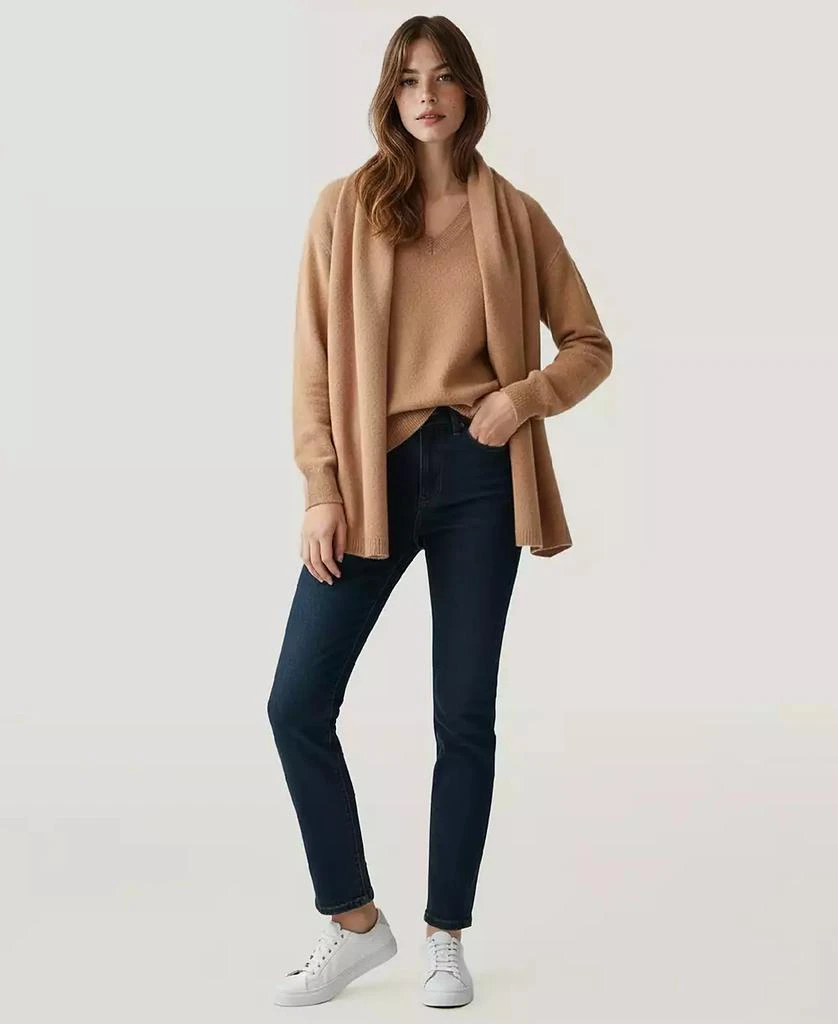 Naadam Soft by Women
s Long Sleeve Cashmere Scarf Sweater 1