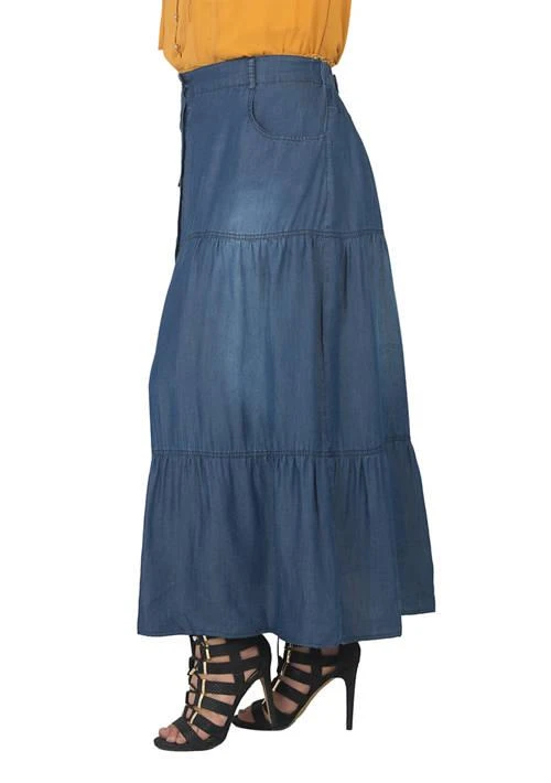 Standards and Practices And Practices Standards Practices Womens Plus Size Off White Maxi Peasant Skirt 3