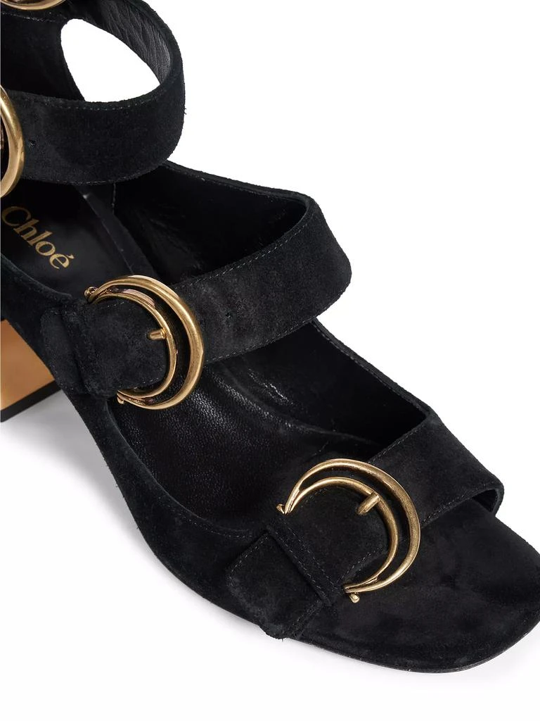 Chloé Alize Suede Buckle Sandals 6