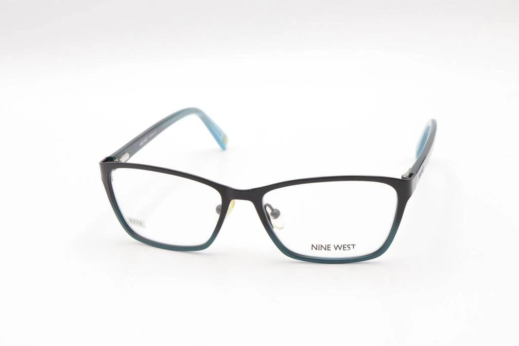 Nine West Unisex Nw1043 Rectangle Eyeglasses In Teal Fade