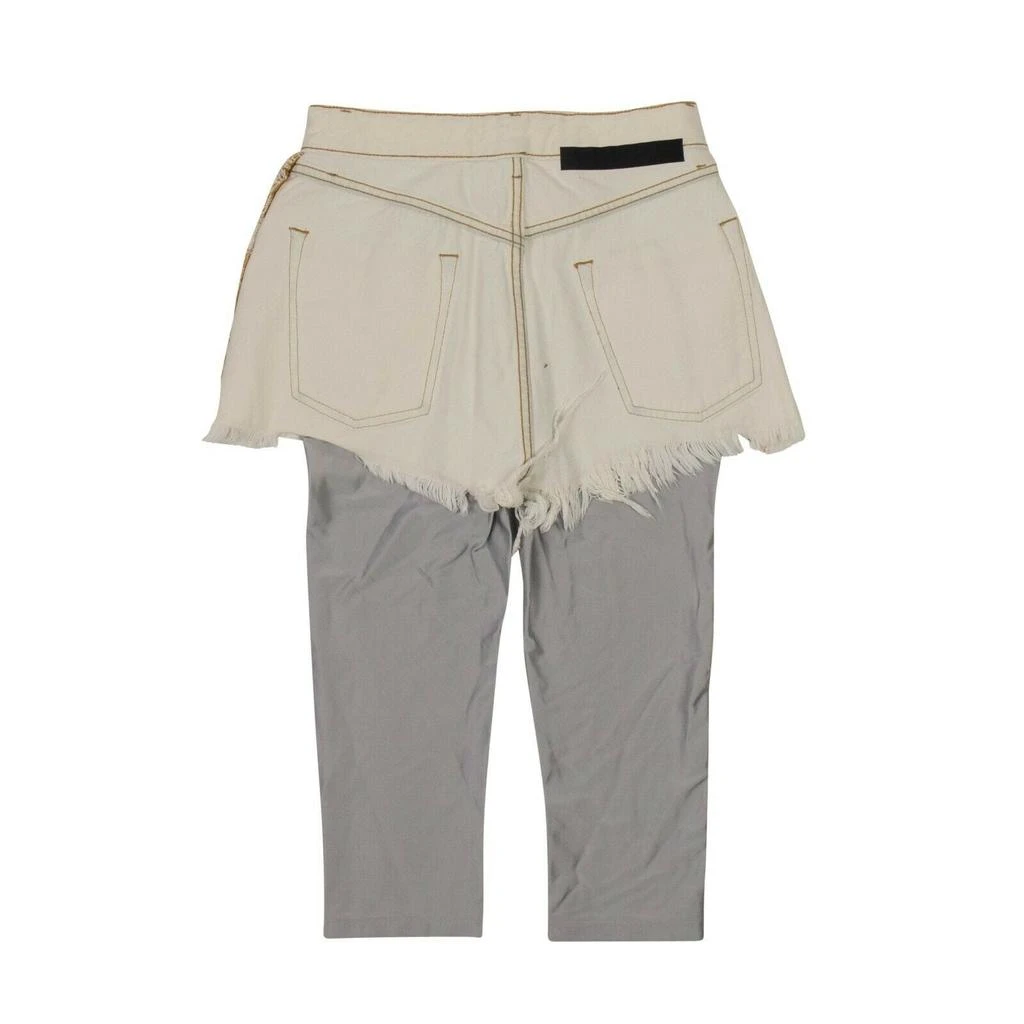Unravel Project Reverse Shorts Layestretch Leggings - White 2