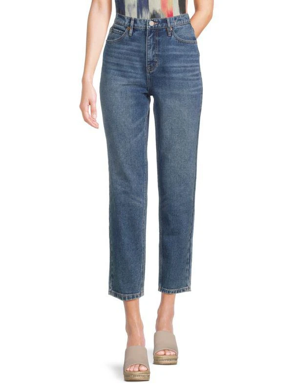 Nicole Miller High Rise Tapered Leg Jeans 1