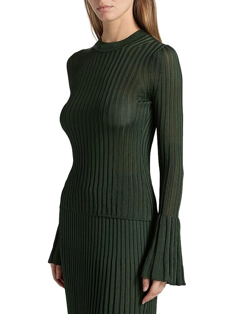 Zimmermann Ribbed Bell-Sleeve Sweater 4