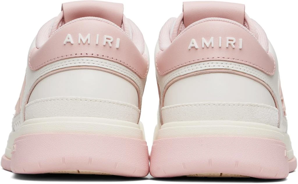 AMIRI Pink 
White Classic Low Sneakers 2