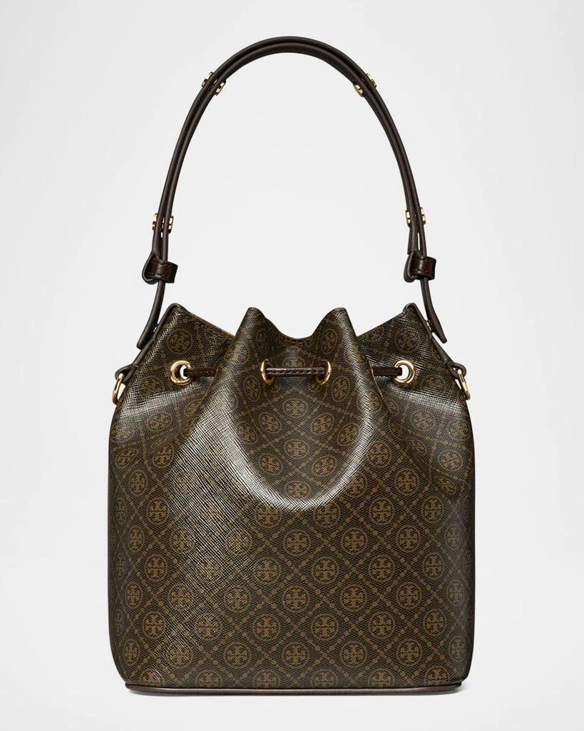 Tory Burch T Monogram Coated Canvas Bucket Bag 3