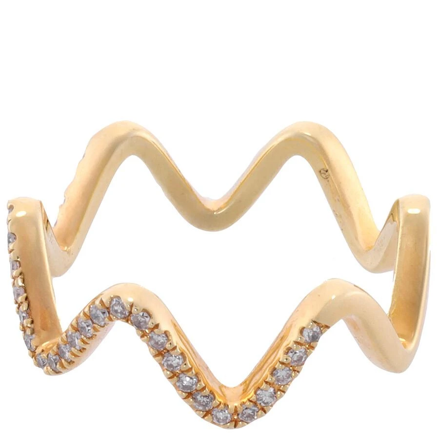Diamanti Per Tutti Stardust Gold Diamond Embellished Ring 3