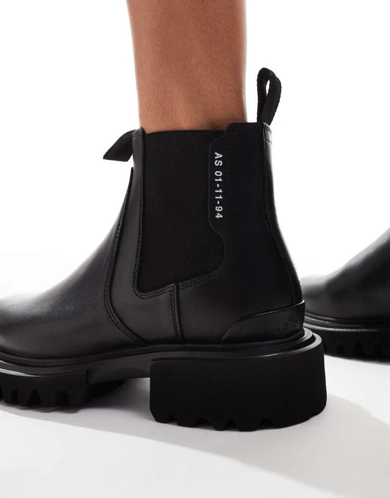 ALL SAINTS AllSaints Ada leather chelsea boots in black - BLACK 3